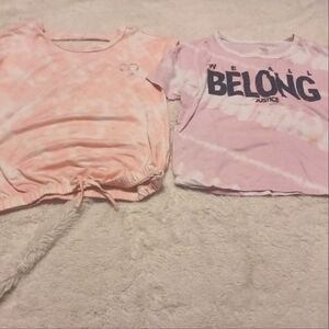 Justice twin short sleeve tees